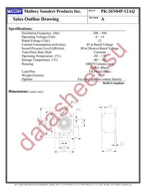 PK-26N04P-12AQ datasheet  